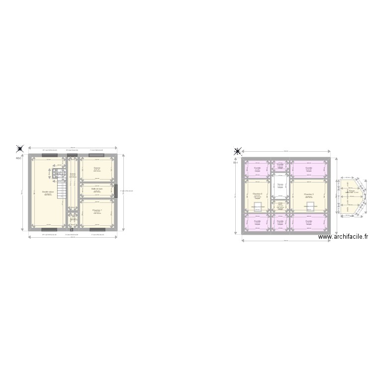 ML24016295 ROBIN. Plan de 17 pièces et 104 m2