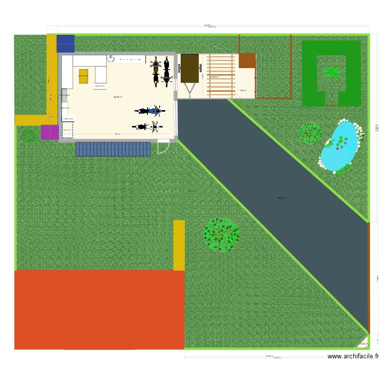 garage2. Plan de 4 pièces et 154 m2