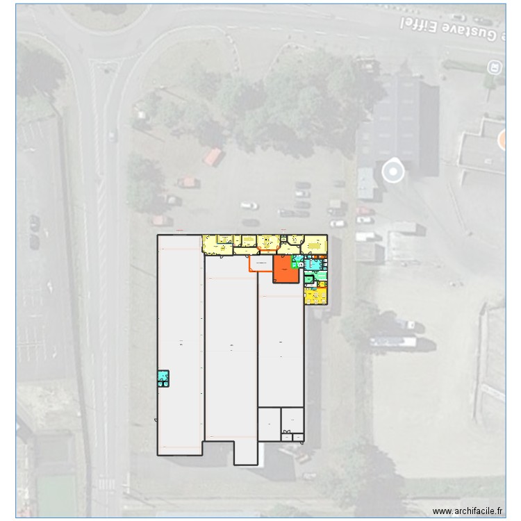 Aménagement société ( nouveau plan). Plan de 37 pièces et 2852 m2