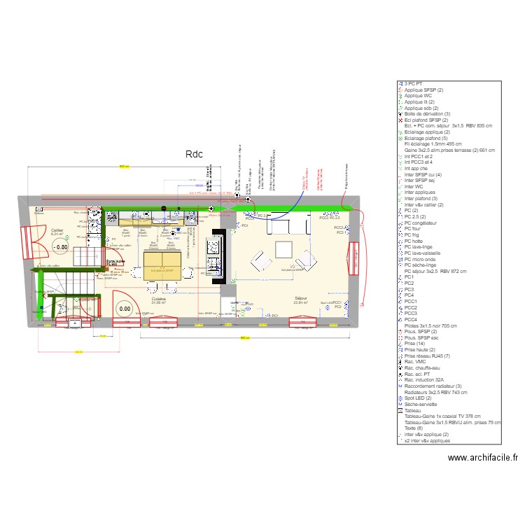 Membrey 25. Plan de 28 pièces et 239 m2