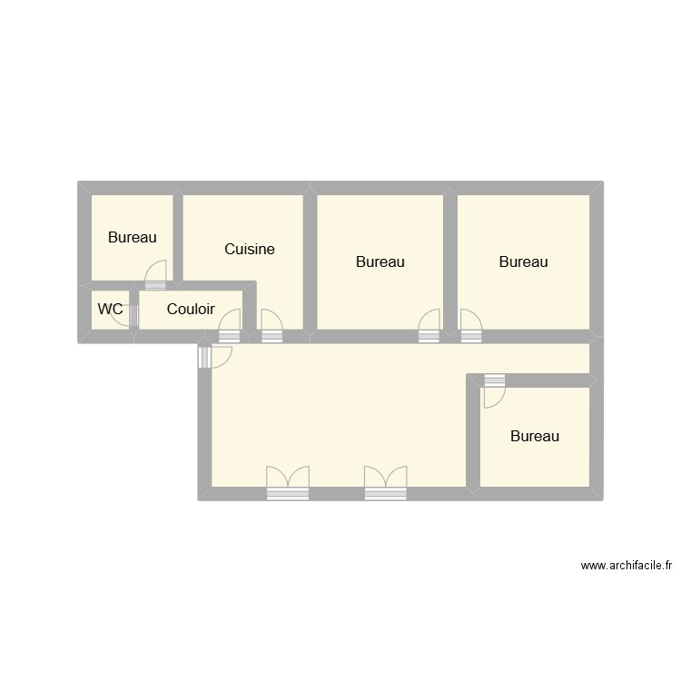 Inspection Ste Marie. Plan de 8 pièces et 16 m2