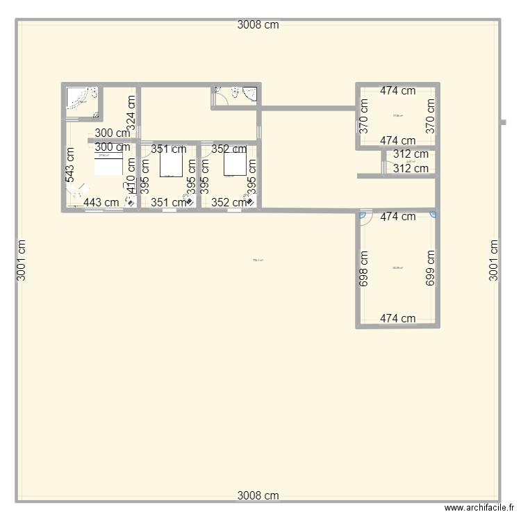 my house nchallah. Plan de 8 pièces et 1018 m2