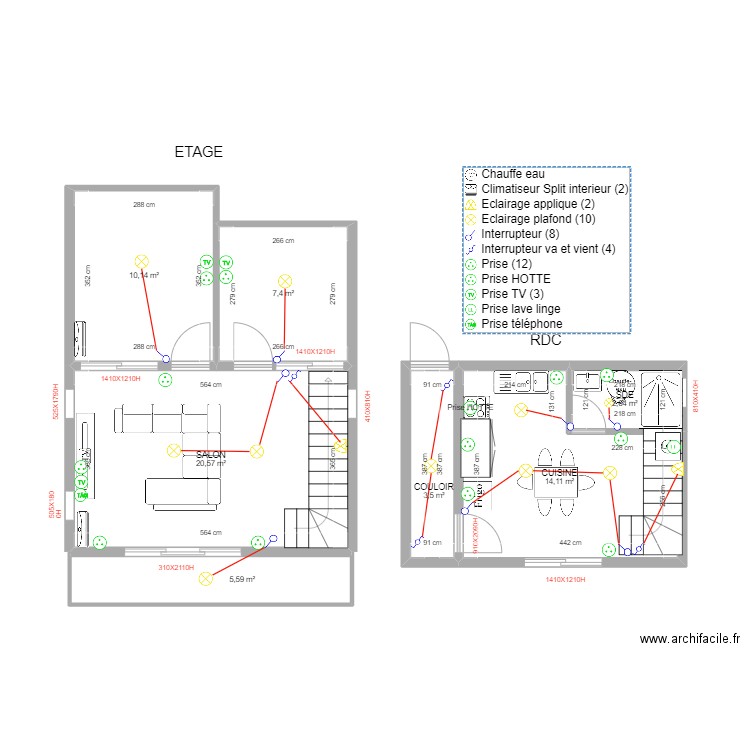 GEORGIO. Plan de 7 pièces et 64 m2