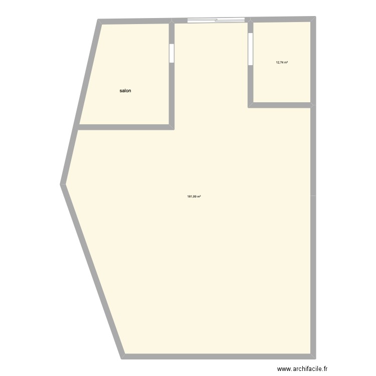 HABITAT. Plan de 2 pièces et 195 m2