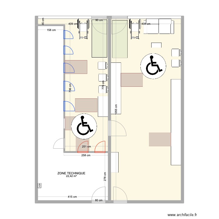 SQ BAYONNE 2025 V2. Plan de 3 pièces et 85 m2