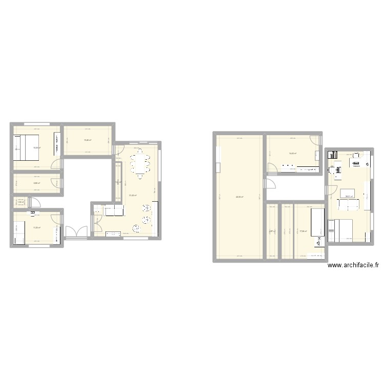 Notre maison. Plan de 12 pièces et 185 m2