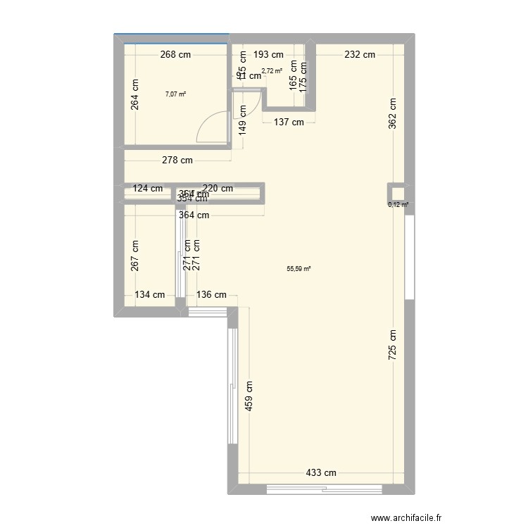 Corentin . Plan de 5 pièces et 67 m2