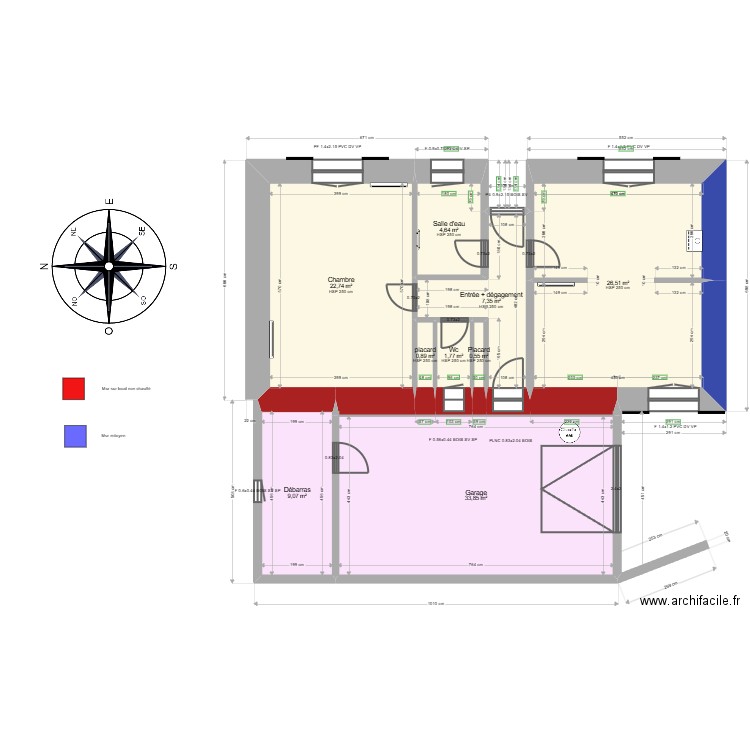 ML24015646 CASTAGNET . Plan de 11 pièces et 183 m2