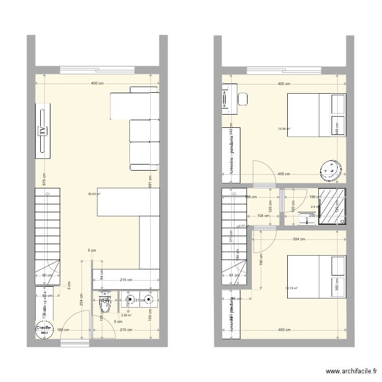 small 2. Plan de 6 pièces et 66 m2