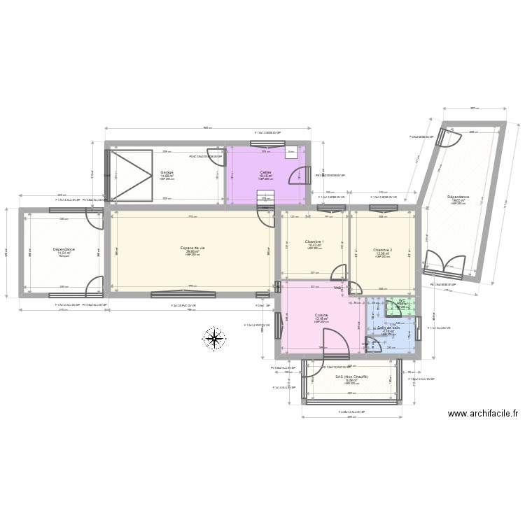 ML24015297. Plan de 11 pièces et 140 m2