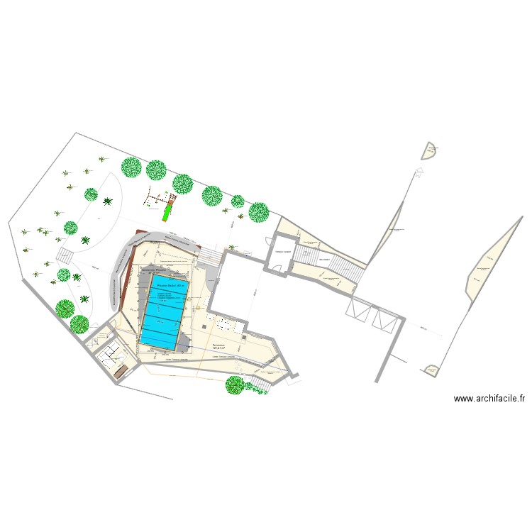 Piscine 2025-01-07. Plan de 13 pièces et 296 m2