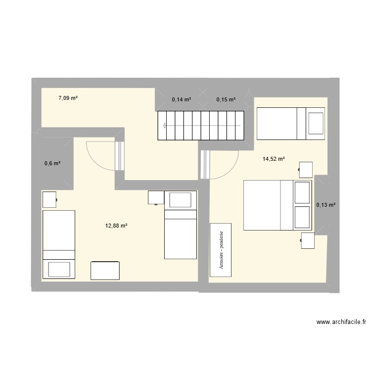 Mill - 2ème. Plan de 7 pièces et 36 m2