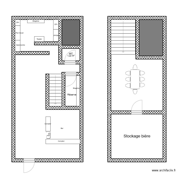 JUDOR. Plan de 7 pièces et 84 m2