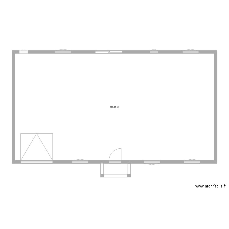 maison Albert. Plan de 1 pièce et 117 m2