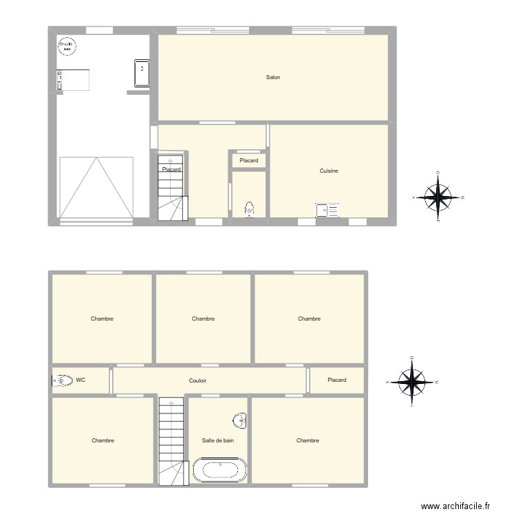 LE SAUSSE. Plan de 14 pièces et 111 m2