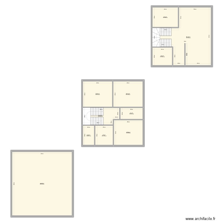 Kerkour 3.7. Plan de 11 pièces et 261 m2