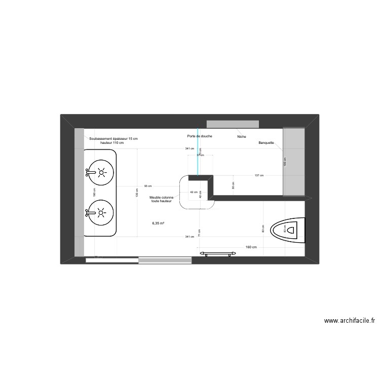 COULLIEN. Plan de 5 pièces et 25 m2