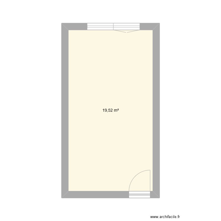 salle3. Plan de 1 pièce et 20 m2