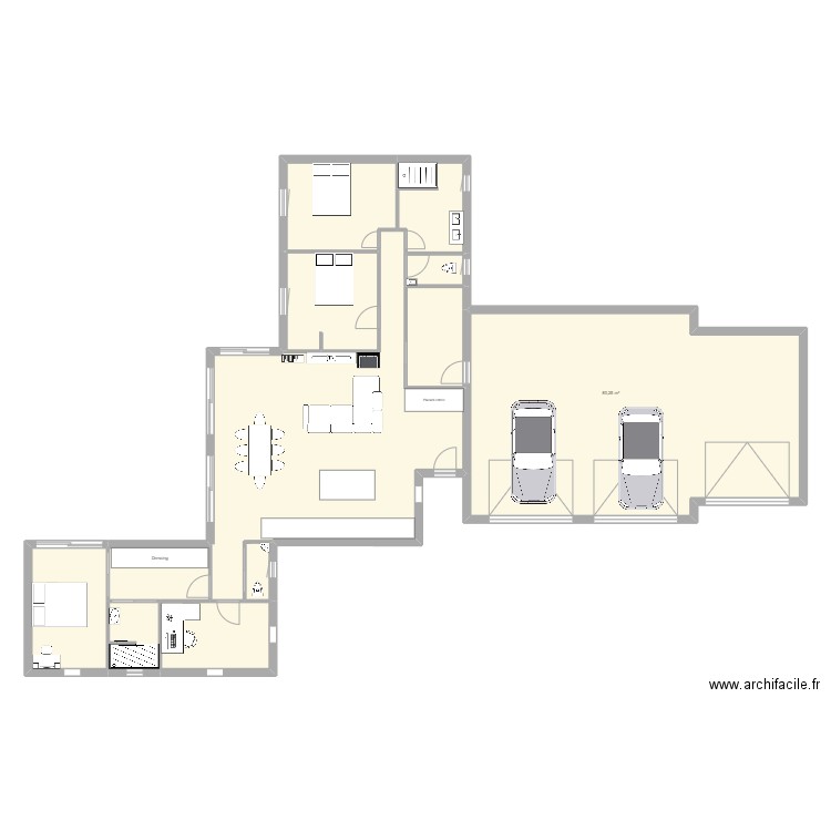 Plan 3. Plan de 12 pièces et 213 m2