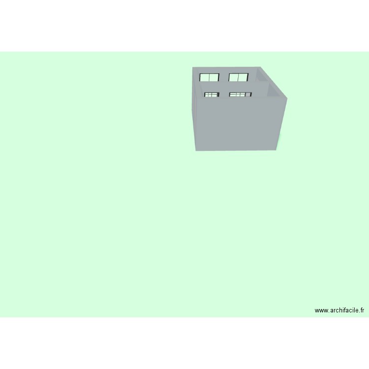 poulailler. Plan de 1 pièce et 16 m2