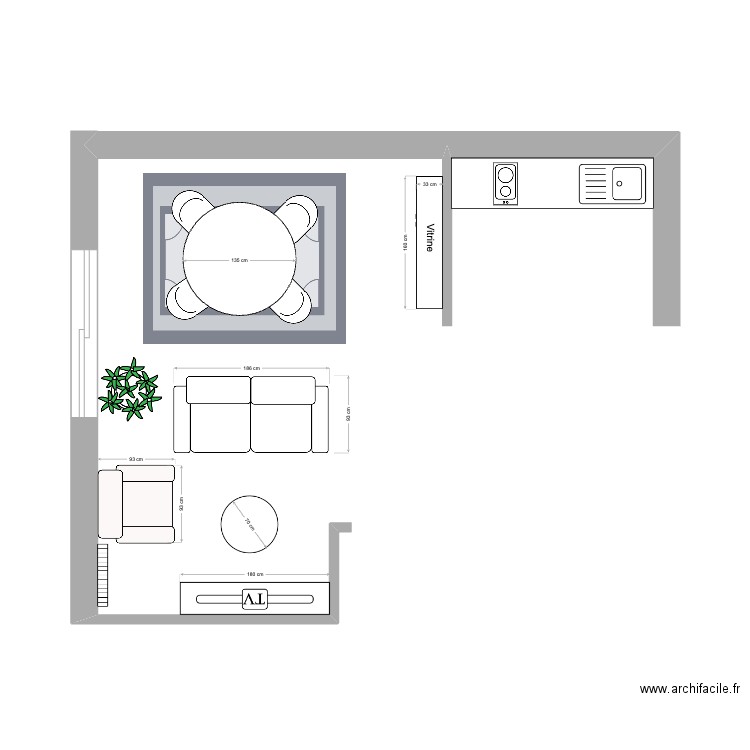 Appart 2 chb Moun. Plan de 0 pièce et 0 m2