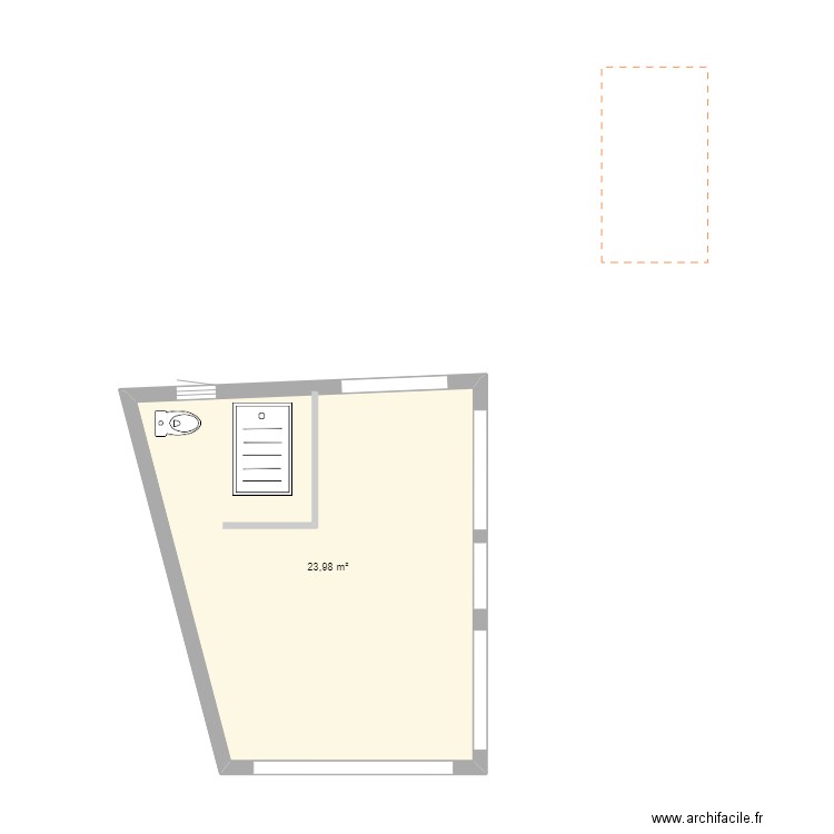 ardus. Plan de 1 pièce et 24 m2