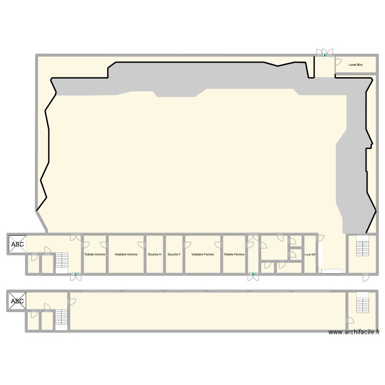 Salle Rivoli 2. Plan de 25 pièces et 1469 m2