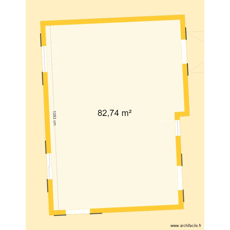 Maison. Plan de 3 pièces et 248 m2