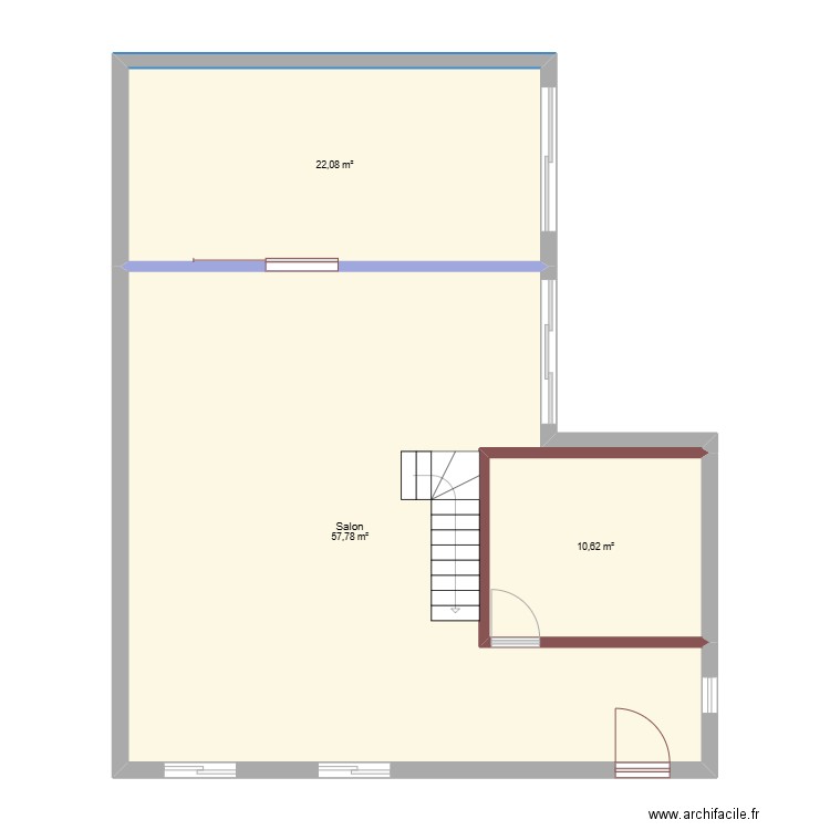 Maison A-G1. Plan de 3 pièces et 90 m2