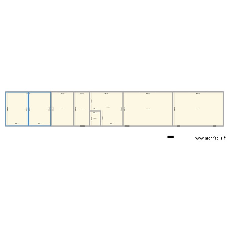 910. Plan de 7 pièces et 229 m2