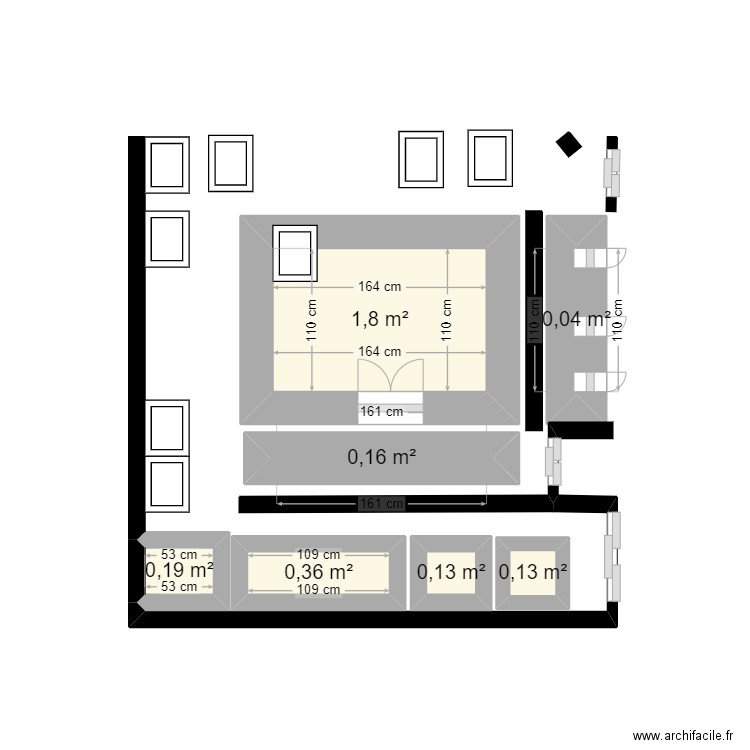 TOTIN. MISSERETE. Plan de 7 pièces et 3 m2