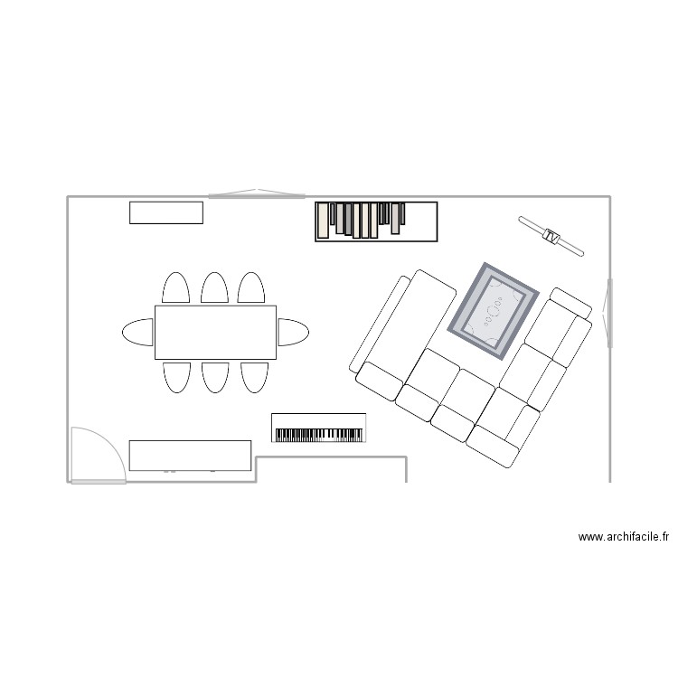 Salle de vie (Salle à manger Salon). Plan de 0 pièce et 0 m2