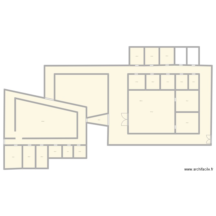 mapp. Plan de 20 pièces et 1189 m2