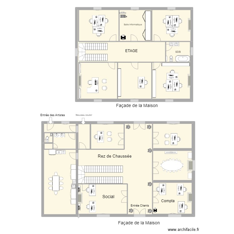 Aménagement Maison Maubeuge . Plan de 18 pièces et 369 m2