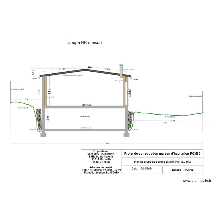 PCMI 3BIS. Plan de 0 pièce et 0 m2