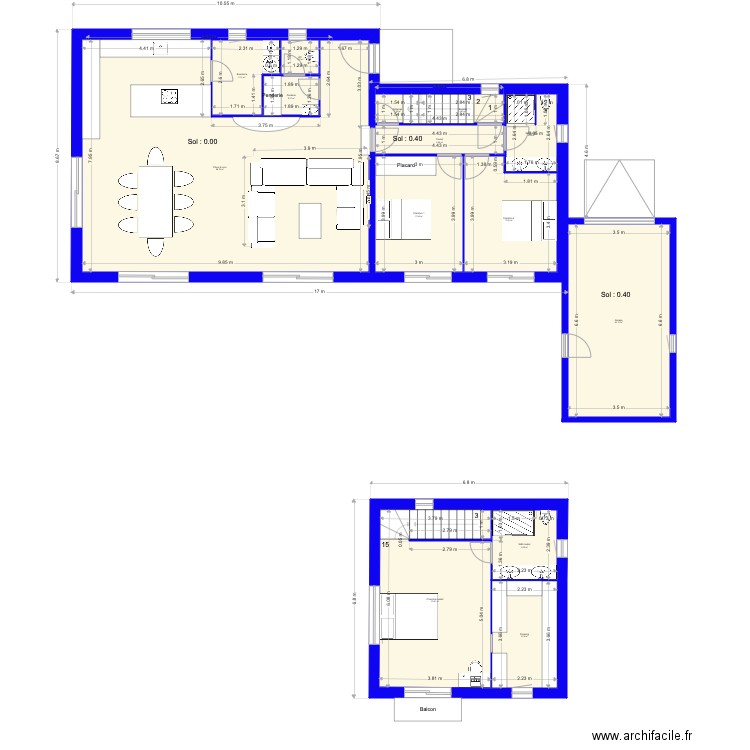 villa Ken Montagnac alter v2. Plan de 0 pièce et 0 m2