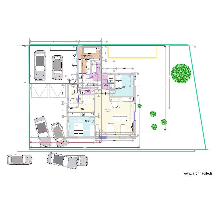 essai en T inversé table dans cuisine. Plan de 0 pièce et 0 m2