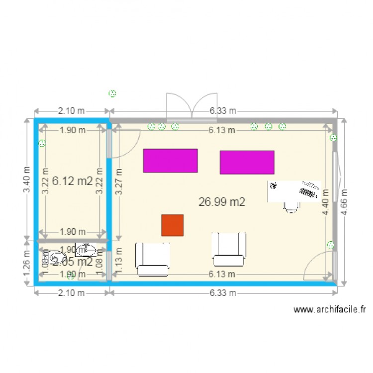 local. Plan de 0 pièce et 0 m2