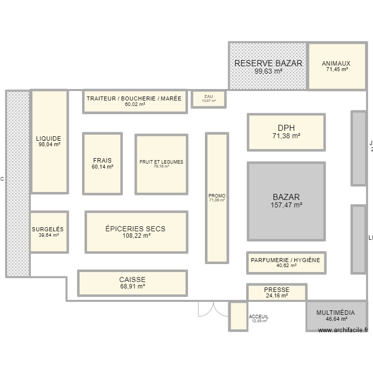 Plan Intermarché . Plan de 0 pièce et 0 m2