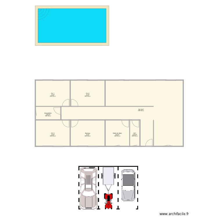 chalet gugu. Plan de 0 pièce et 0 m2