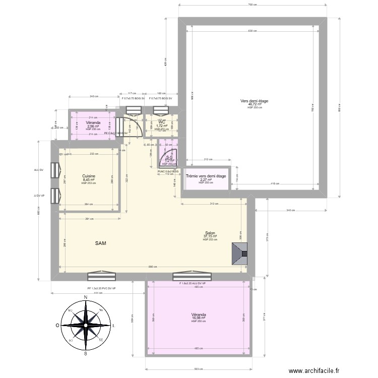 ML24016034 PATINO . Plan de 17 pièces et 263 m2