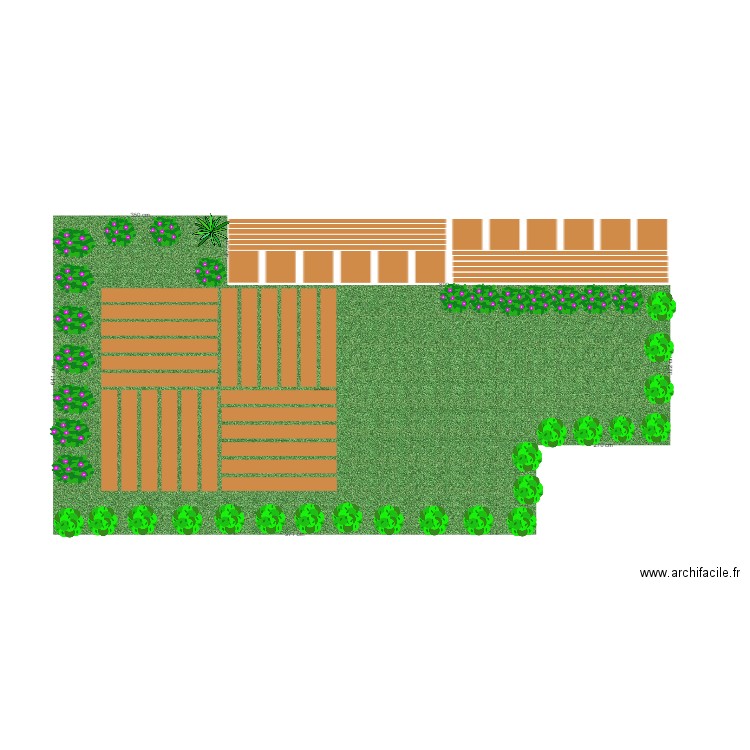 terrasse. Plan de 0 pièce et 0 m2