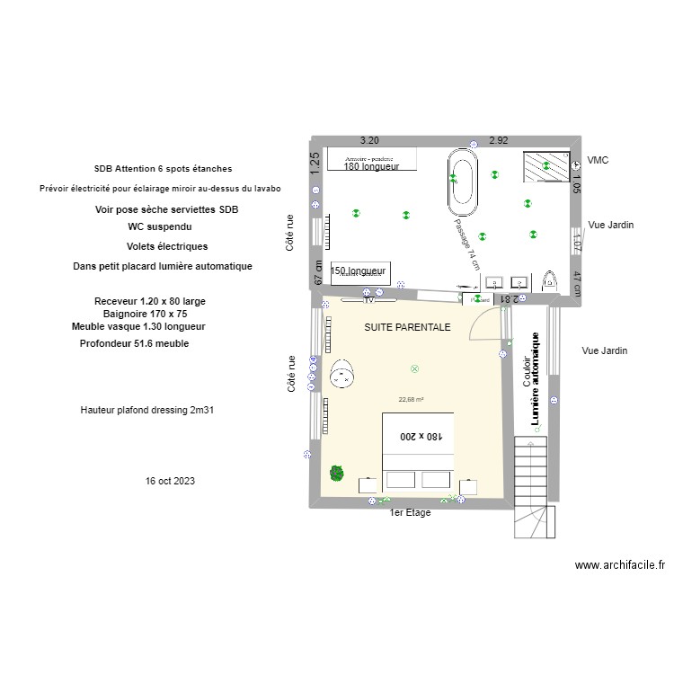 Suite Parentale Vassy Oct 2022. Plan de 0 pièce et 0 m2