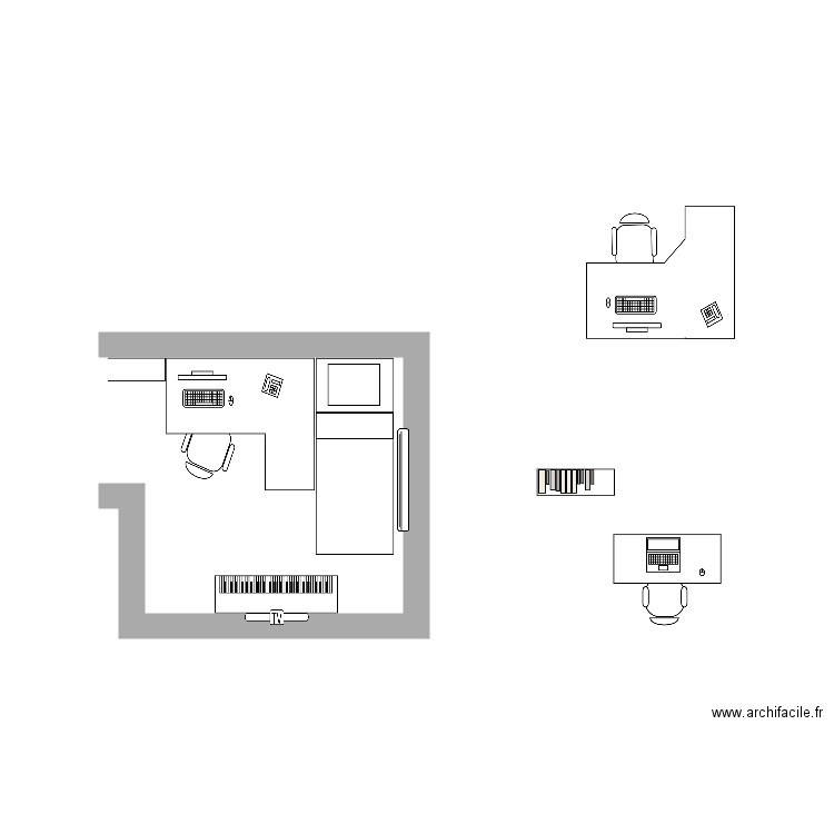 Chambre 1. Plan de 0 pièce et 0 m2