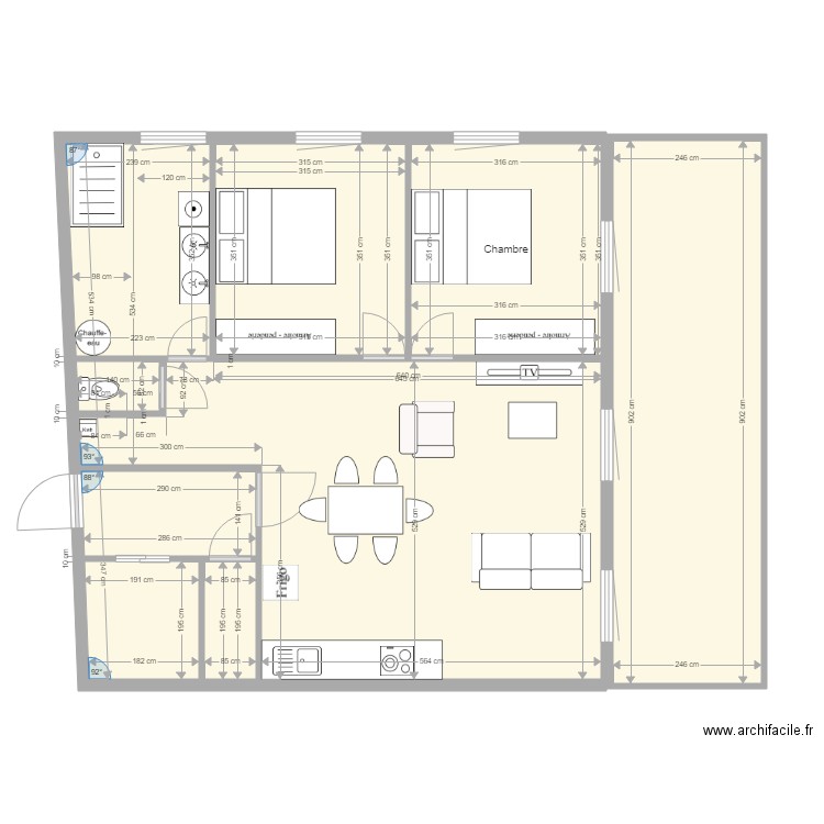 plans T3 edf. Plan de 0 pièce et 0 m2