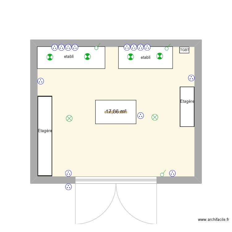 atelier. Plan de 0 pièce et 0 m2