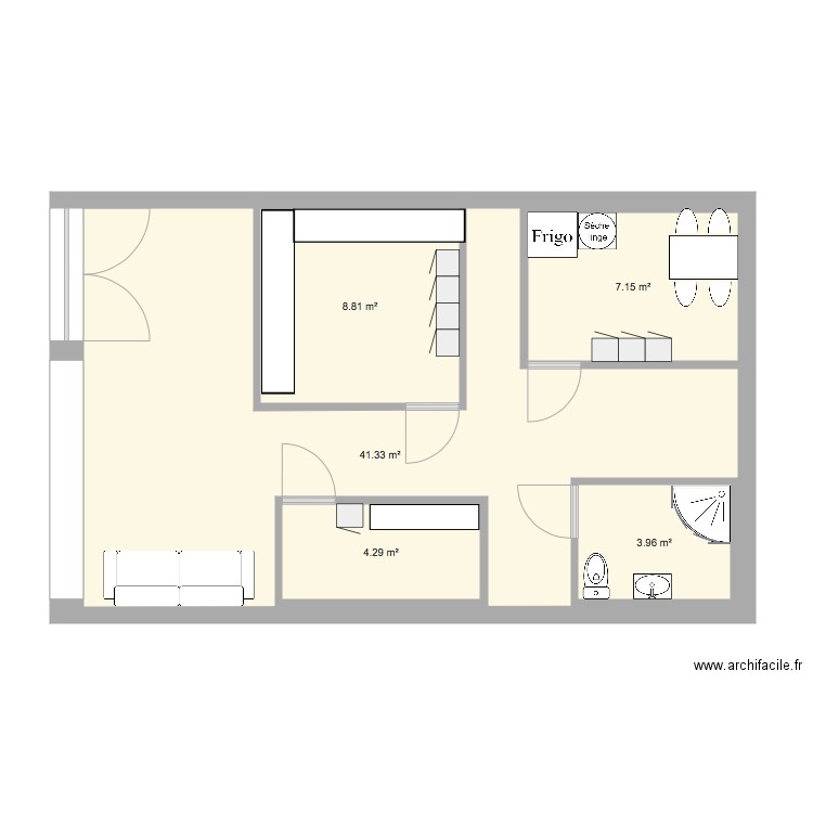 esthétique. Plan de 0 pièce et 0 m2