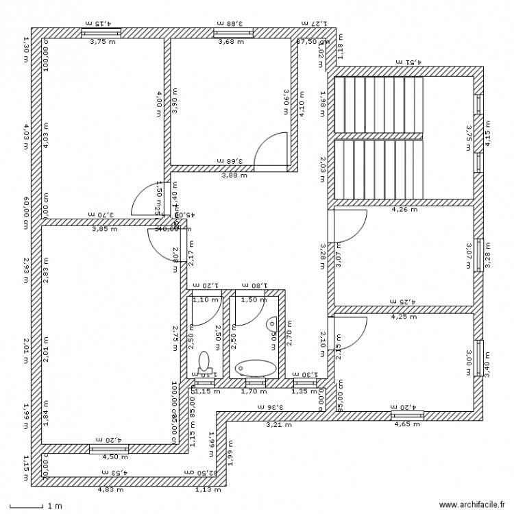 Plan de construction d'habitation niveau 3. Plan de 0 pièce et 0 m2