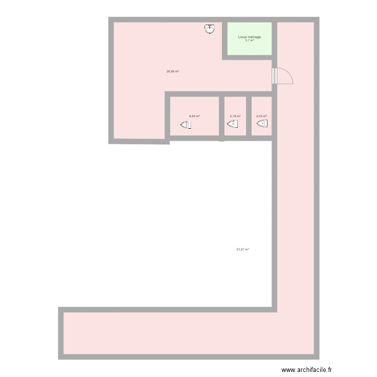 Basic fit Castelnau. Plan de 0 pièce et 0 m2