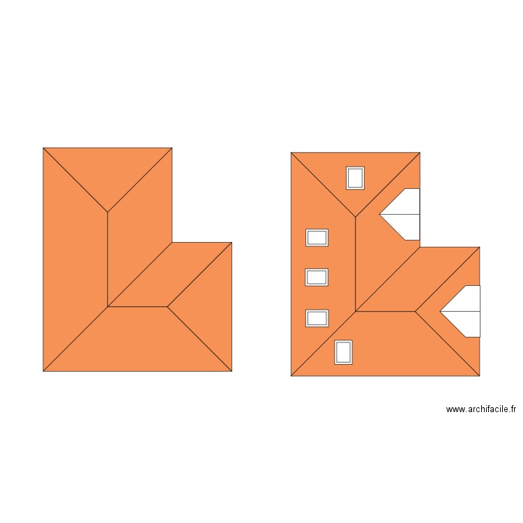 toiture. Plan de 0 pièce et 0 m2